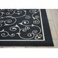 Nourison Home and Garden RS019 7"9" x 10"10" Black Area Rug, , large