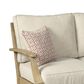 Ashley Clare View Loveseat with Beige Cushion in Antique Teak, , large