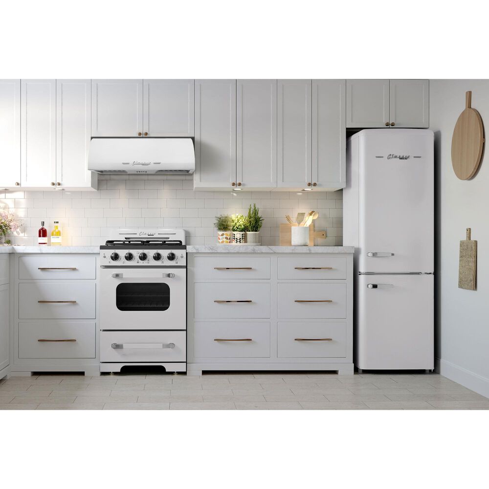 Unique Appliances Classic Retro 24" Under Cabinet Range Hood in Marshmallow White, , large