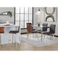 Lumisource Mason Swivel Counter Stool with Black Cushion in Stainless Steel and Walnut (Set of 2), , large