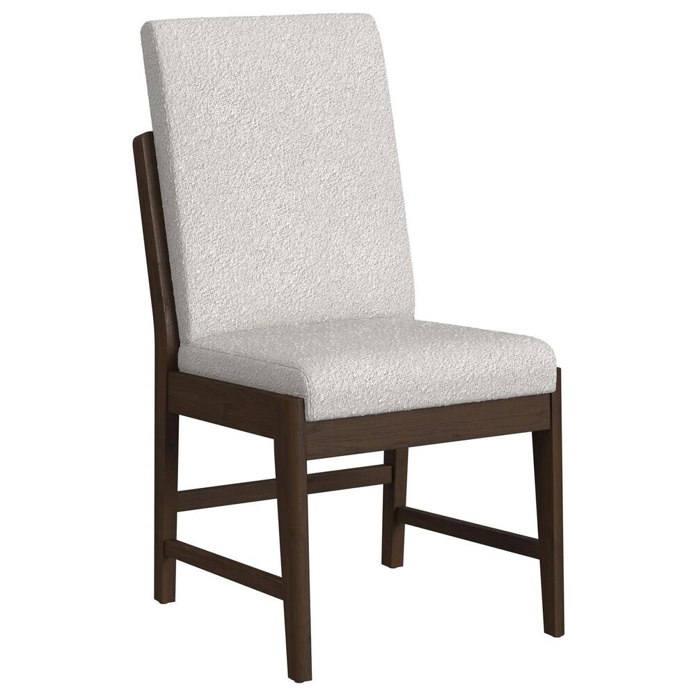Mayberry Hill Brisbane Dining Side Chair with Faux Leather Upholstery in Brown, , large