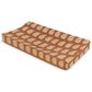 Babyletto Terracotta Rainbow Changing Pad Cover in White and Brown, , large