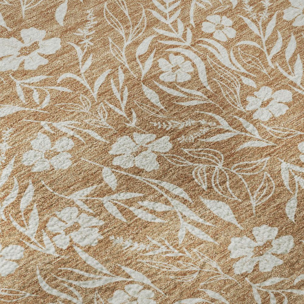 Dalyn Rug Company Soft Essentials Floral Copper 2'6" x 3'10" Indoor/Outdoor Area Rug, , large