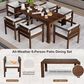 Hearth and Haven 7-Piece Outdoor Dining Set with Beige Cushions in Mocha, , large