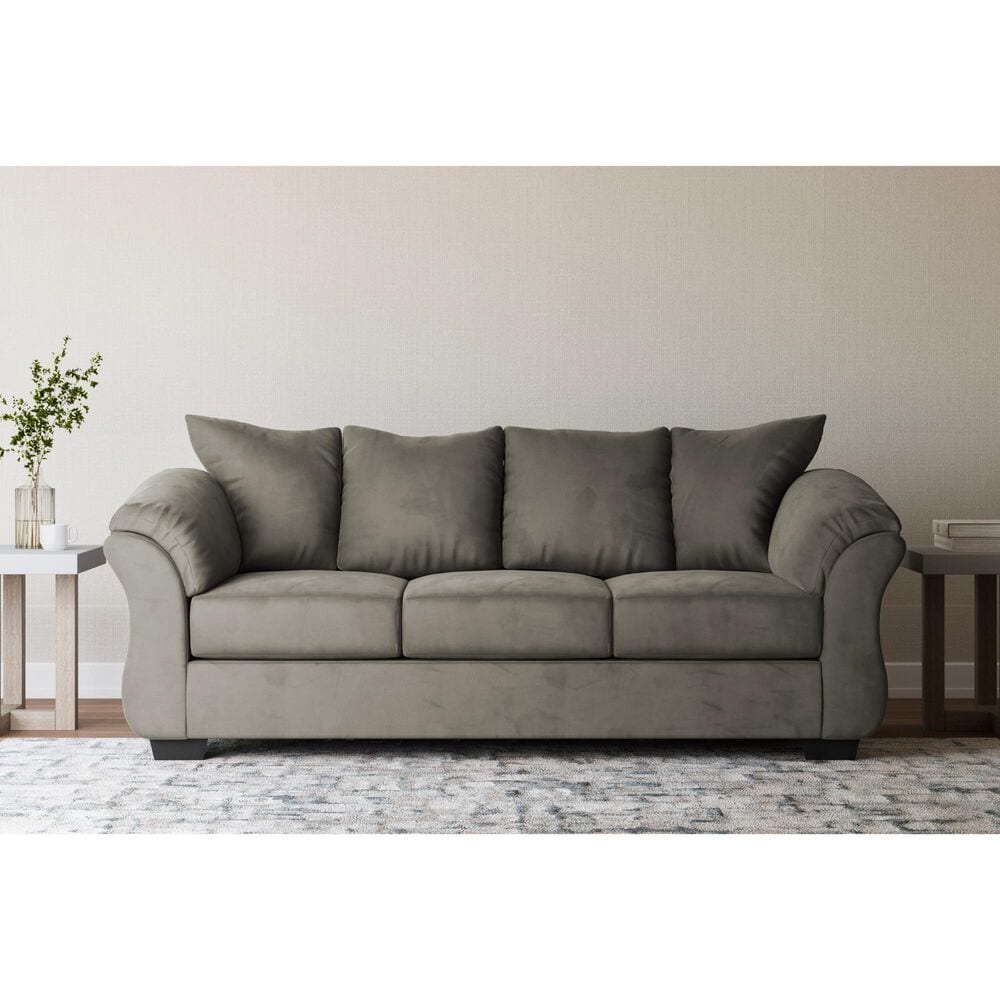 Ashley Darcy Stationary Sofa in Cobblestone, , large