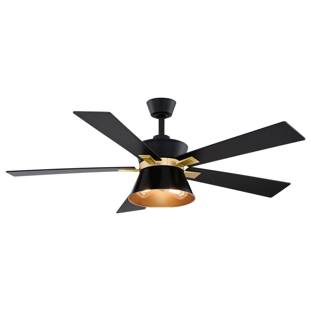 Vaxcel Scottsdale 52" LED Ceiling Fan in Black and Gold, , large