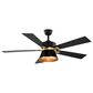 Vaxcel Scottsdale 52" LED Ceiling Fan in Black and Gold, , large