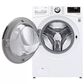LG 5 Cu. Ft. Front Load Washer and 7.4 Cu. Ft. Gas Dryer Laundry Pair with Pedestals in White, , large