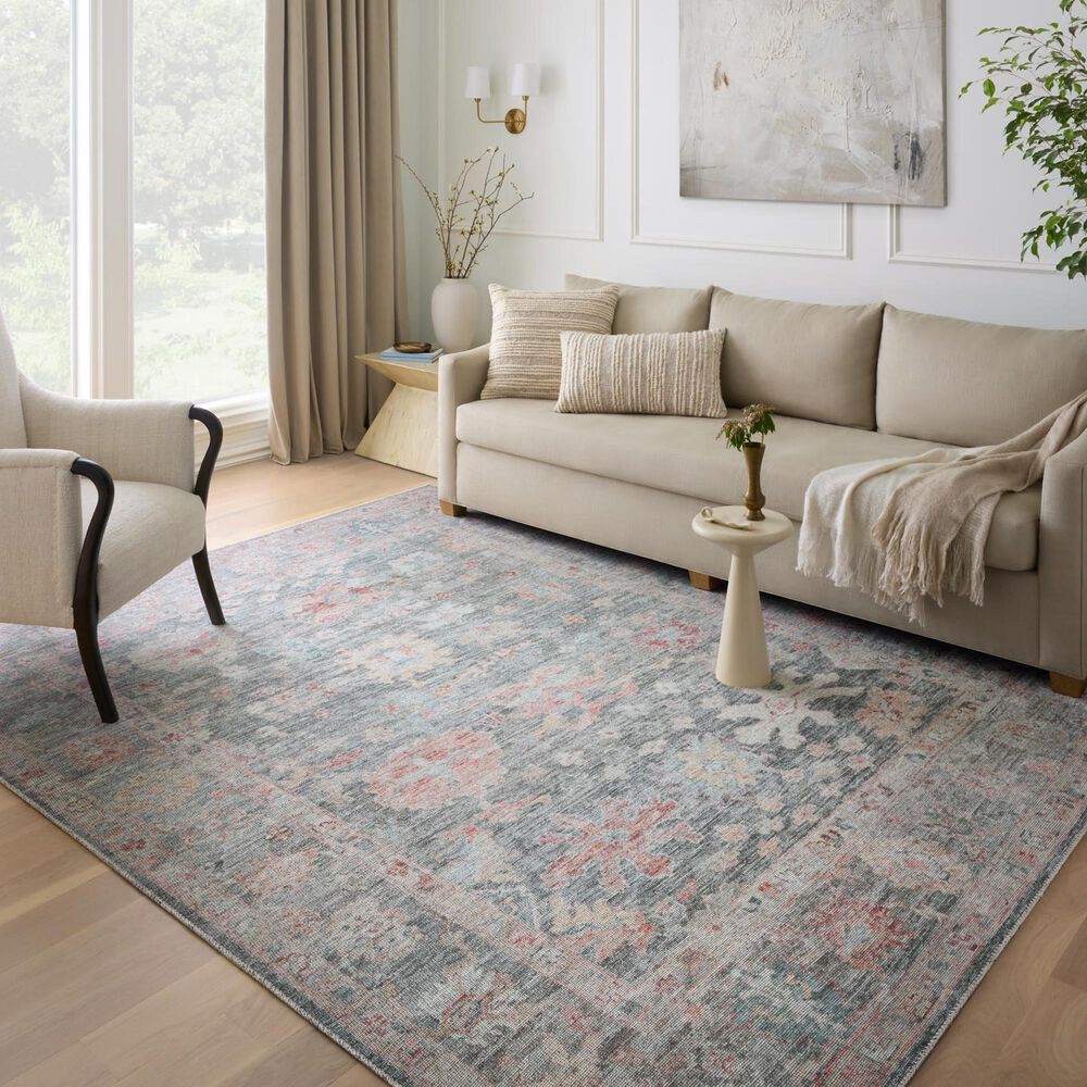 Loloi II Elysium 3&#39;6&quot; x 5&#39;6&quot; Graphite and Multicolor Area Rug, , large