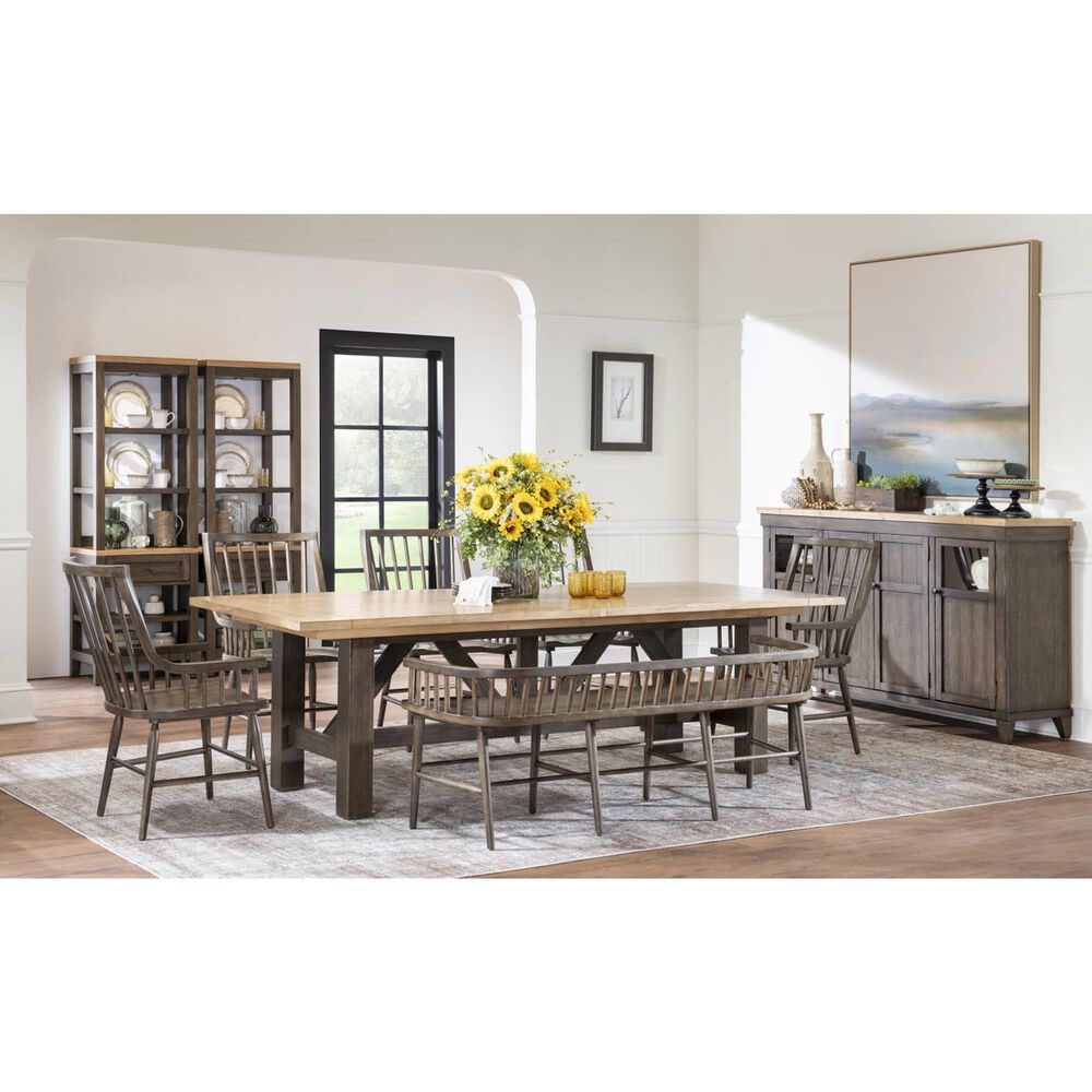 Legacy Classic Windsor 6-Piece Rectangular Dining Set in Amber and Cocoa, , large