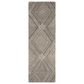 Safavieh Micro-Loop 2"3" x 7" Dark Grey and Ivory Runner, , large
