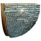 Jamie Young Direct Ship Reef 1-Light Beaded Demi Lune Wall Sconce in Blue, , large