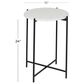 Maple and Jade Round End Table in Black and White, , large