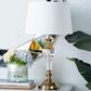 Maple and Jade Table Lamp in Shiny Gold and Clear, , large