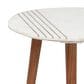 37B Terrace 2-Piece Round Nesting Table in Natural Acacia and White, , large