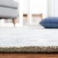 Safavieh Micro-Loop Traditional 10" x 14" Light Blue and Ivory Area Rug, , large
