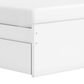 Ashley Onita Full Platform Bed with No Headboard and 1 Side Storage in White, , large