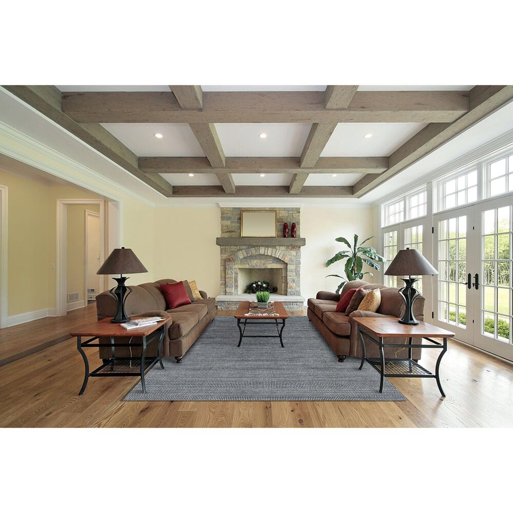 Radici USA Alleanza 10&#39; x 14&#39; Charcoal Area Rug, , large