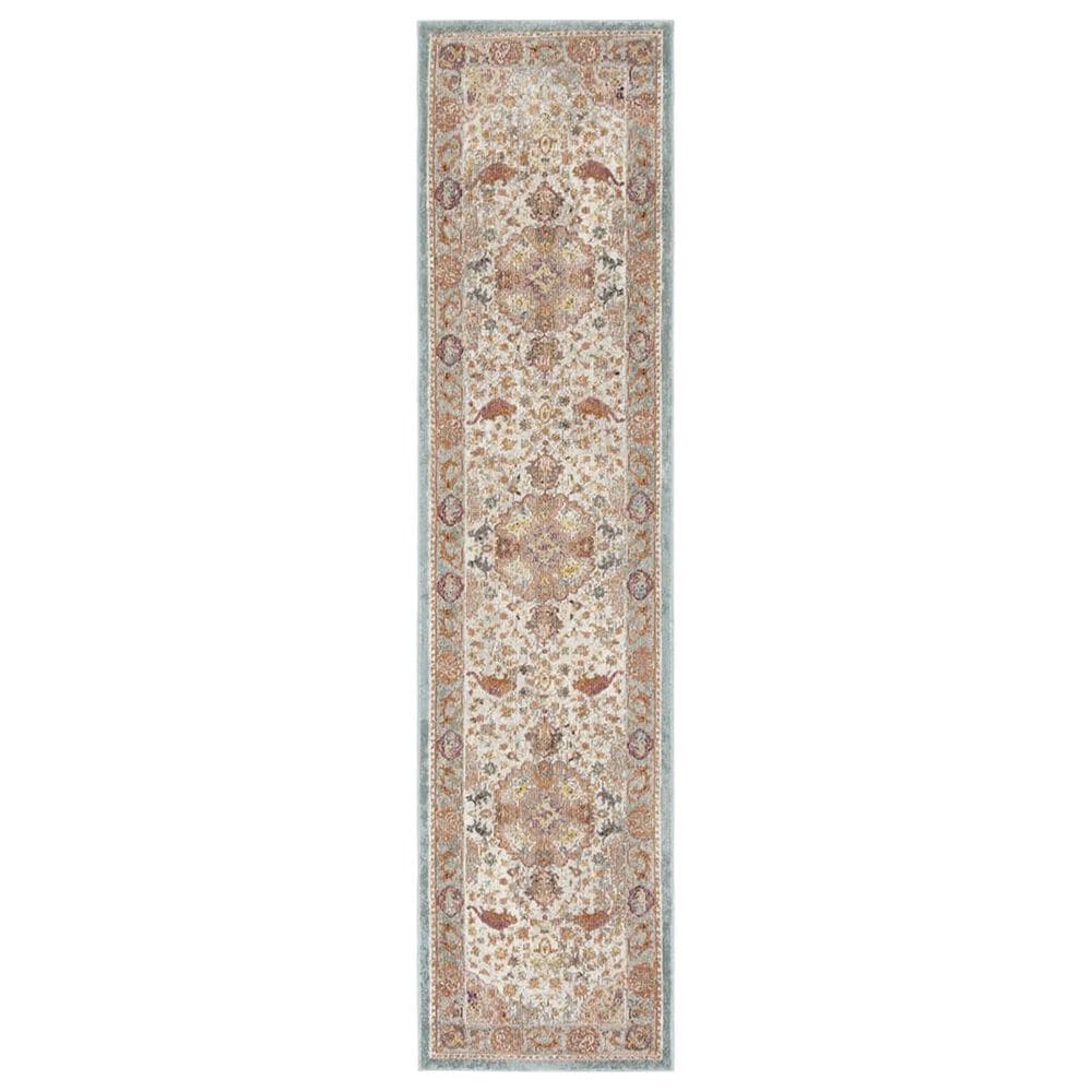 Safavieh Aria 2" x 8" Beige and Orange Runner, , large