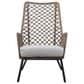 Hearth and Haven MarcoOutdoor Lounge Chair with Light Brown Truffle Rope in Gray, , large