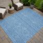 Dalyn Rug Company Soft Essentials Solid Denim 8" x 10" Area Rug, , large