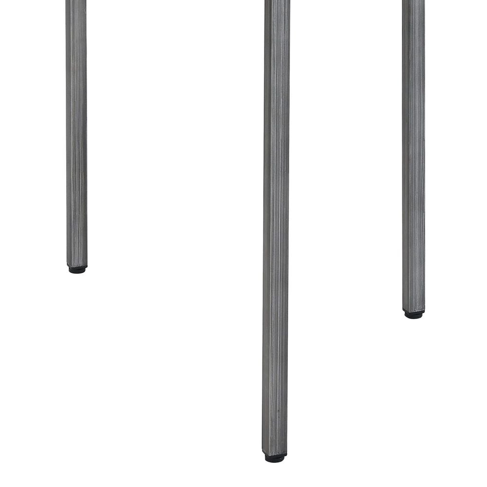 Furniture of America Webber End Table in Light Gray and Gun Metal, , large