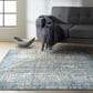 Nourison Rush 5"3" x 7"3" Ivory and Blue Area Rug, , large
