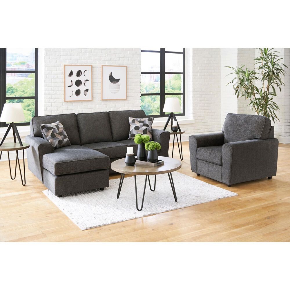 Ashley Cascilla Stationary Sofa Chaise in Slate, , large