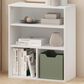 HOMLUX 3-Tier Display Bookcase with Adjustable Shelves in White, , large