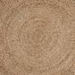 L&R Resources Natural Jute  6" Round Gray Area Rug, , large