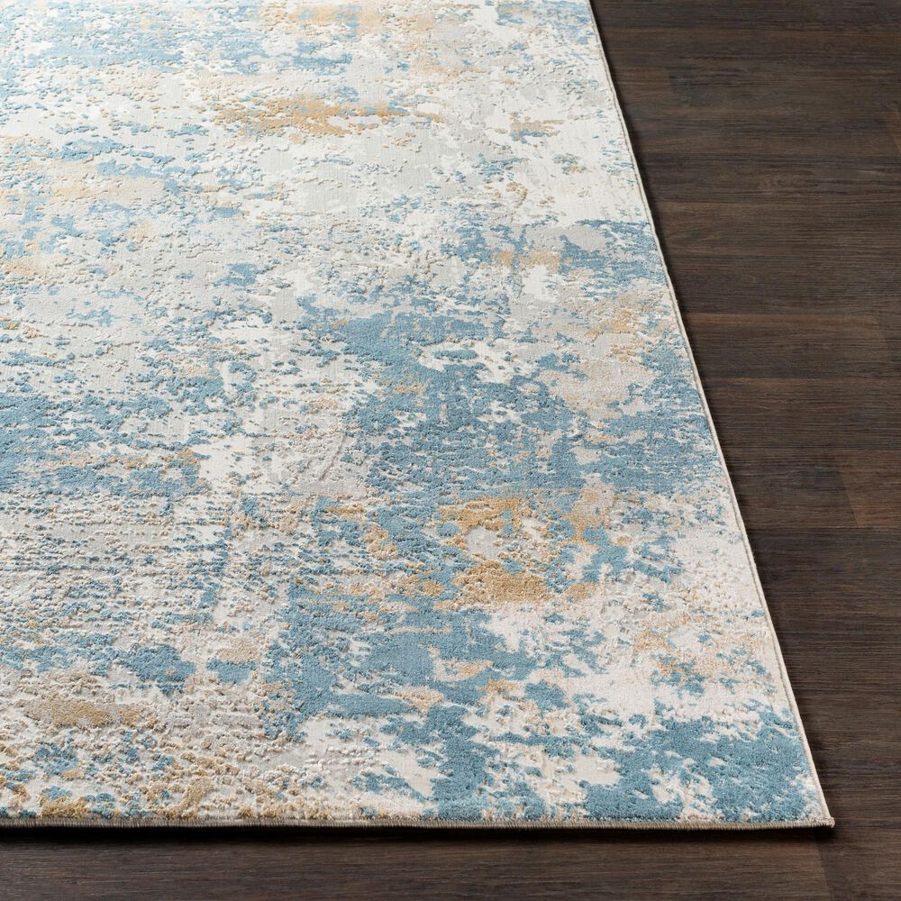 Surya Aisha 12&#39; x 15&#39; Light Blue, Mustard, Light Gray and Off-White Area Rug, , large
