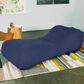Jaxx Arlo Chaise Lounge Bean Bag Chair in Navy Blue, , large