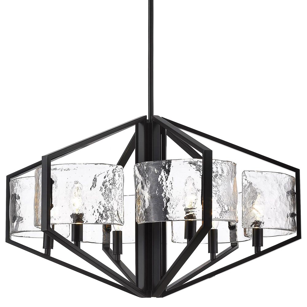 Golden Lighting Varsha 6-Light Chandelier in Matte Black, , large