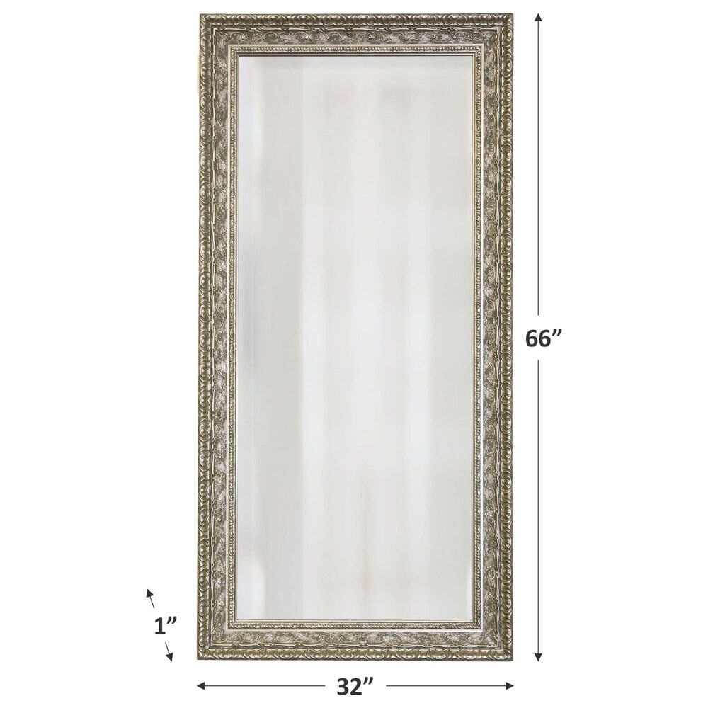 Flair Industries 48&quot; x 38&quot; Framed Mirror in Silver, , large