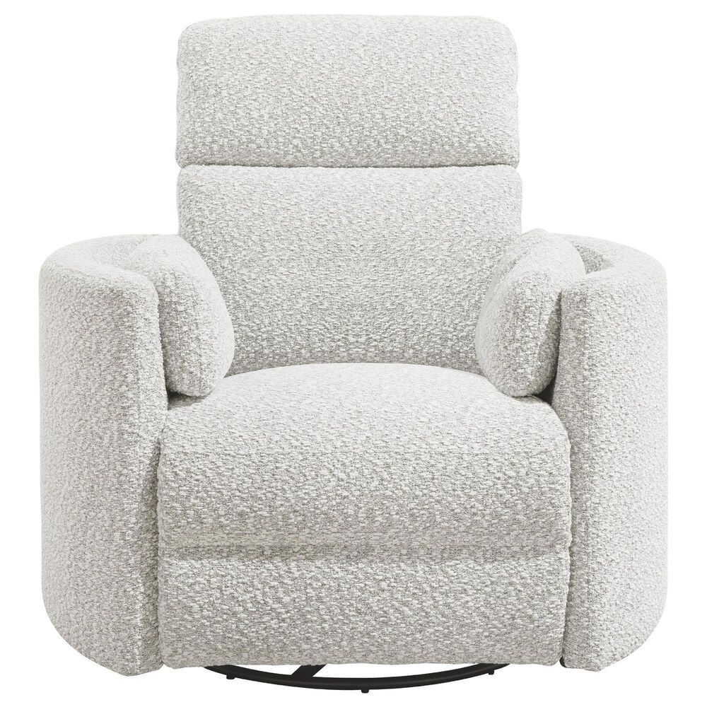 Simeon Collection Power Swivel Glide Recliner in Tatum River Rock, , large