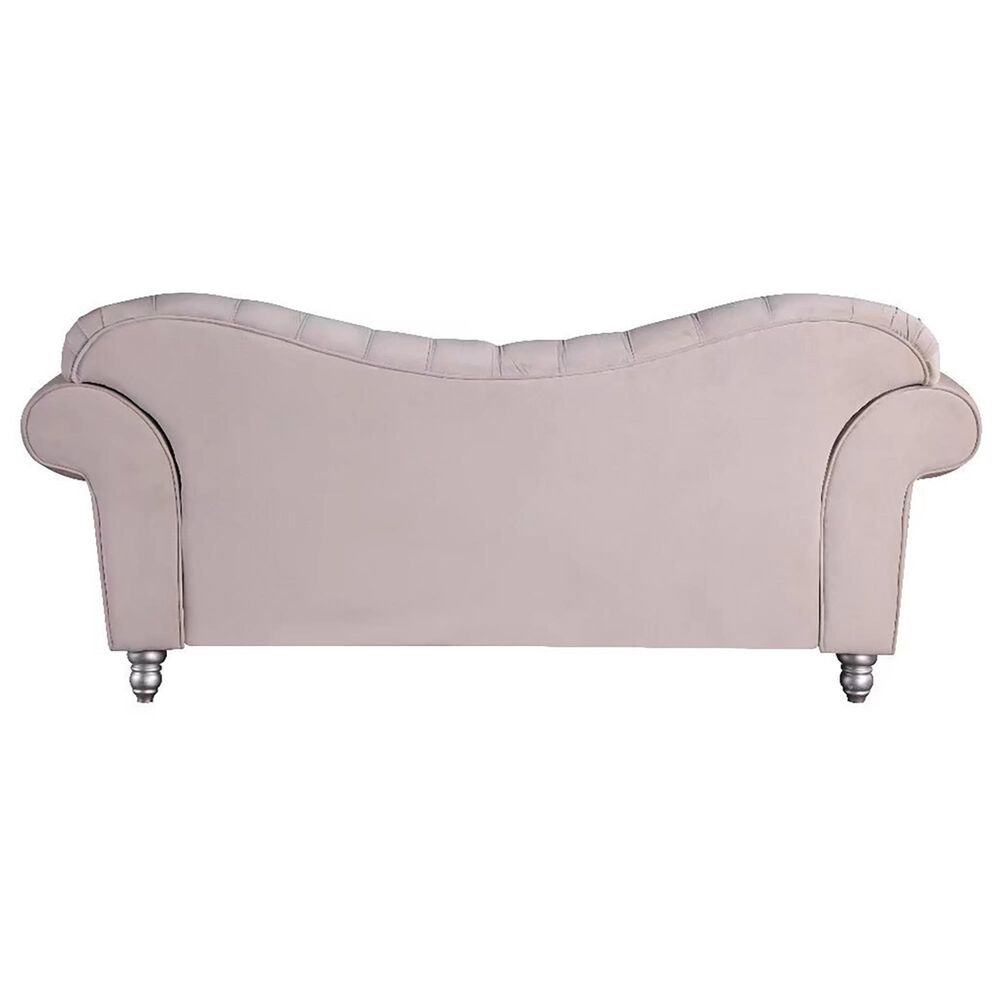 Morden Fort America Stationary Sofa in Beige Velvet, , large