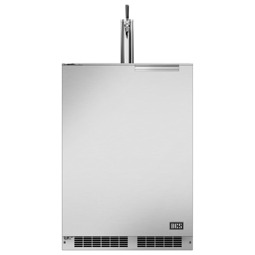 DCS 24" Left Hinge Outdoor Beer Dispenser with Single Tap in Stainless Steel, , large