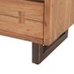 Home Trends & Design Aspen 2-Drawer Nightstand in Smoked Acacia and Antique Zinc, , large