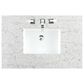 James Martin Vanities Myrrin 36" Vanity in Bright White with 3 cm Eternal Jasmine Pearl Quartz Top, , large