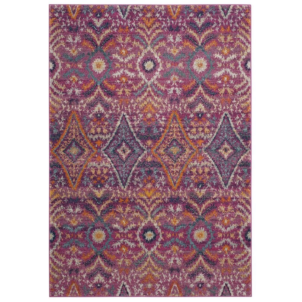 Safavieh Madison MAD610M-5 5&#39;1&quot; x 7&#39;6&quot; Fuchsia/Multi Area Rug, , large