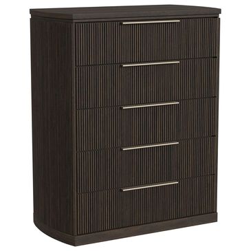 Mayberry Hill Sylvie 5 Drawer Chest in Dark Brown, , large