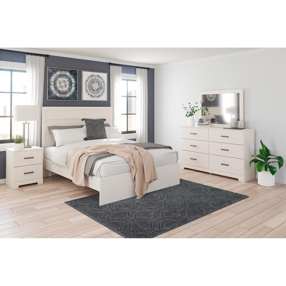 Signature Design by Ashley Stelsie 3 Piece Queen Bedroom Set in White, , large