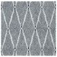 Safavieh Micro-Loop 5" Square Light Blue and Charcoal Area Rug, , large