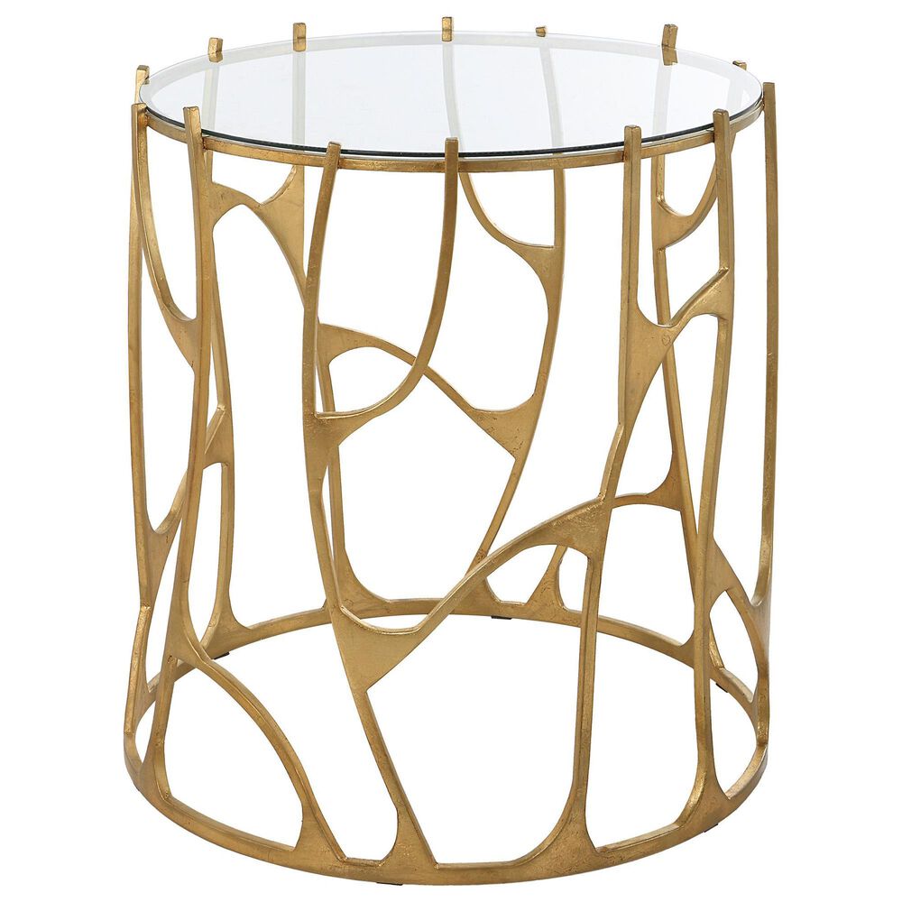 Uttermost Ritual Side Table in Aged Gold, , large