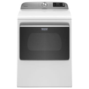 Maytag 7.4 Cu. Ft. Front Load Electric Dryer with WiFi in White, , large