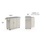 Homestyles Dolly Madison Kitchen Cart in Off-White, , large