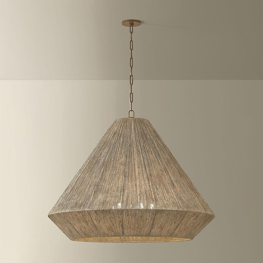 Troy Lighting Keats 5-Light Pendant in Patina Brass, , large
