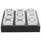 Maple and Jade 4" x 14" Tic Tac Toe Game Set in Black and White, , large