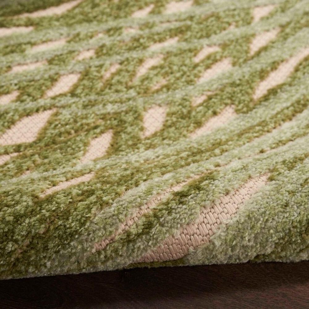 Nourison Aloha ALH41 3'6" x 5'6" Ivory and Green Indoor/Outdoor Area Rug, , large