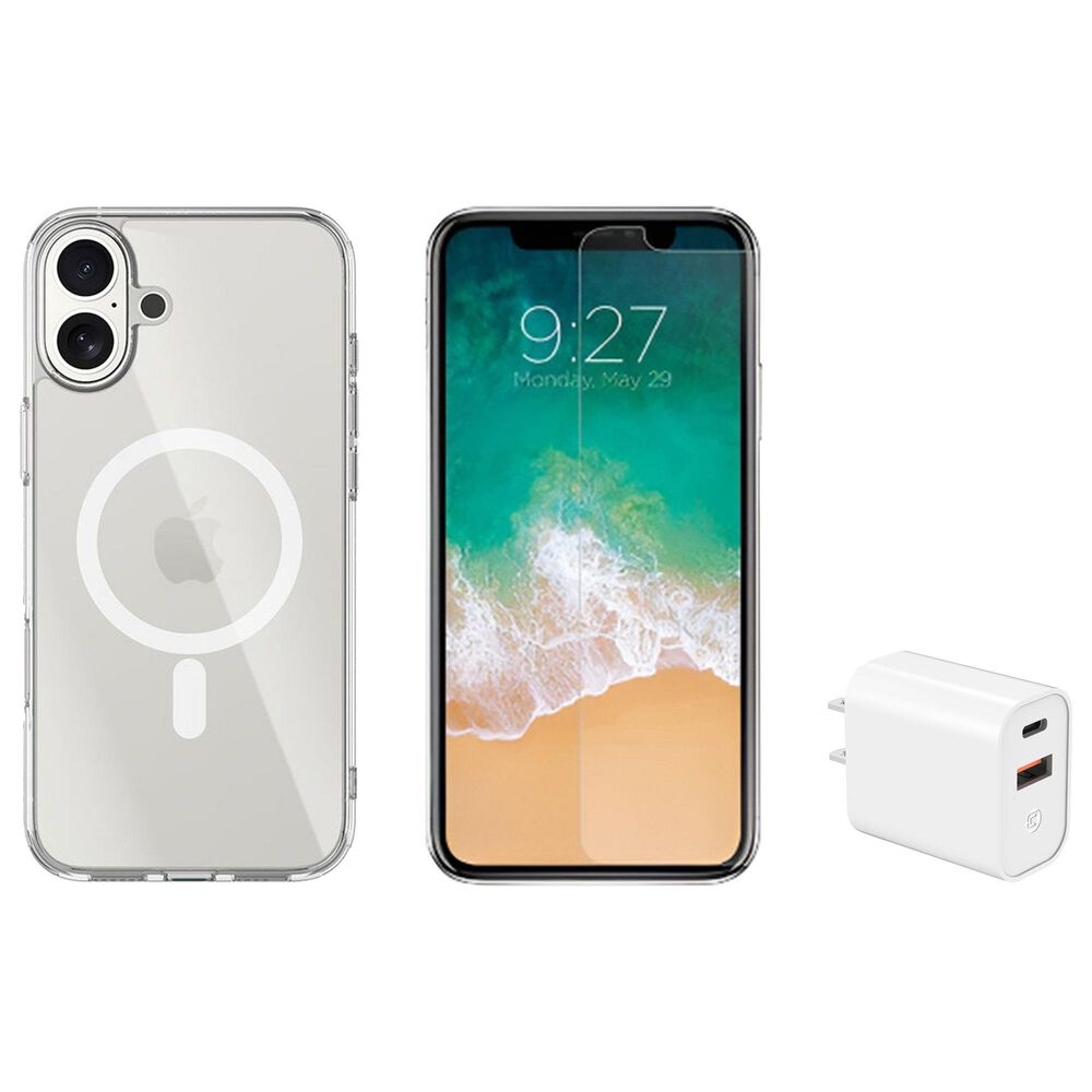 The Mighty Mount Case, Charger and Screen Protector Starter Kit for iPhone 17 Pro in White, , large